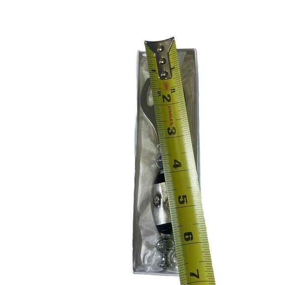 Bottle Opener 6" Stainless Steel With Hand Blown Glass Handle From Murano, Italy - Picture 6 of 7